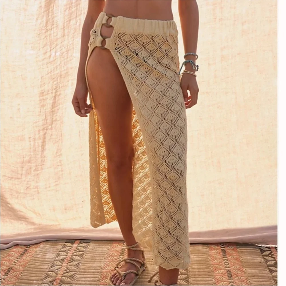 Free People White Crochet Maxi Skirt - Picture 4 of 4